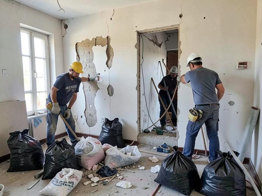 Reforma residencial com remoção de entulho